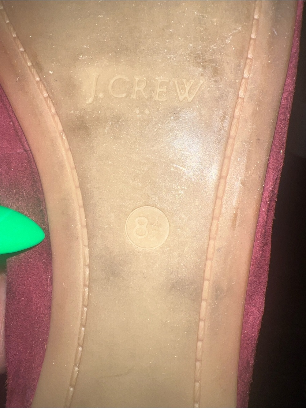 J. Crew Velvet Ballet Flats in Burgundy - Picture 4 of 4